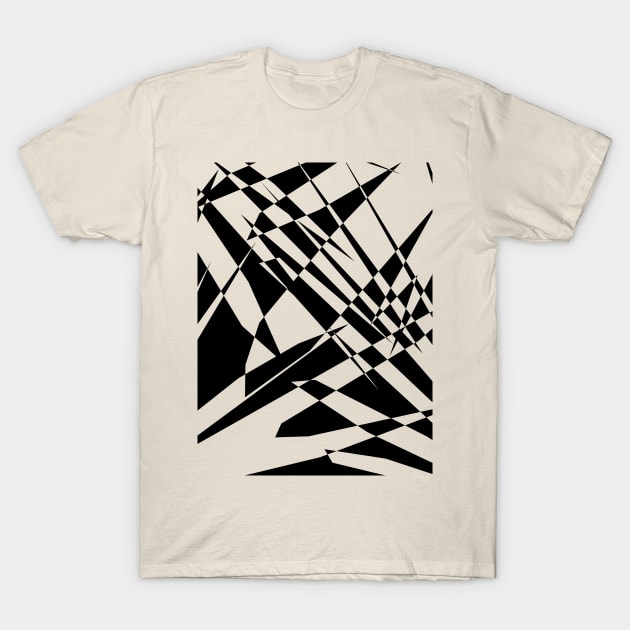 abstract black and white background perfect for wallpaper T-Shirt by maricetak